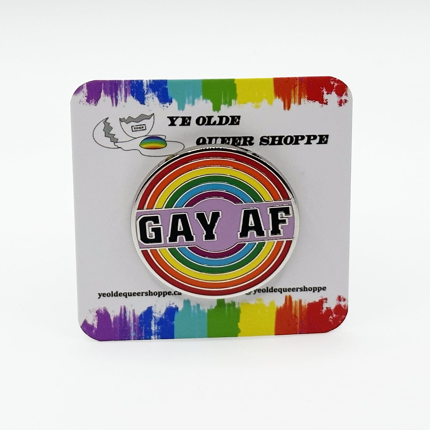 Gay AF (As Fuck) Pin