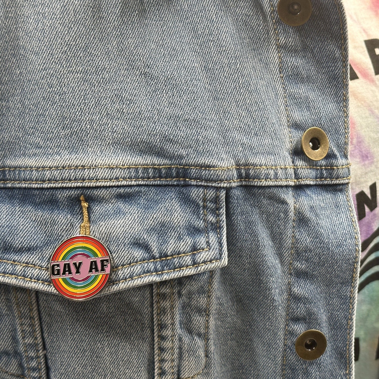 Gay AF (As Fuck) Pin