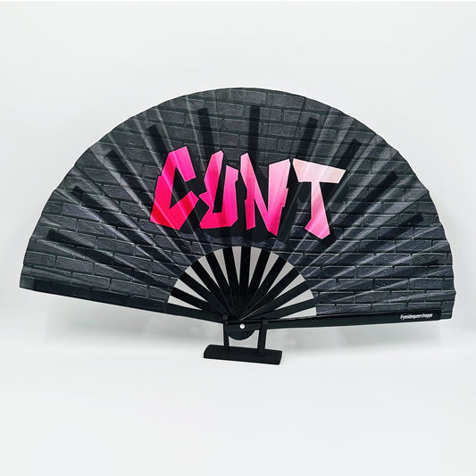 Cunt Bamboo Hand Fan