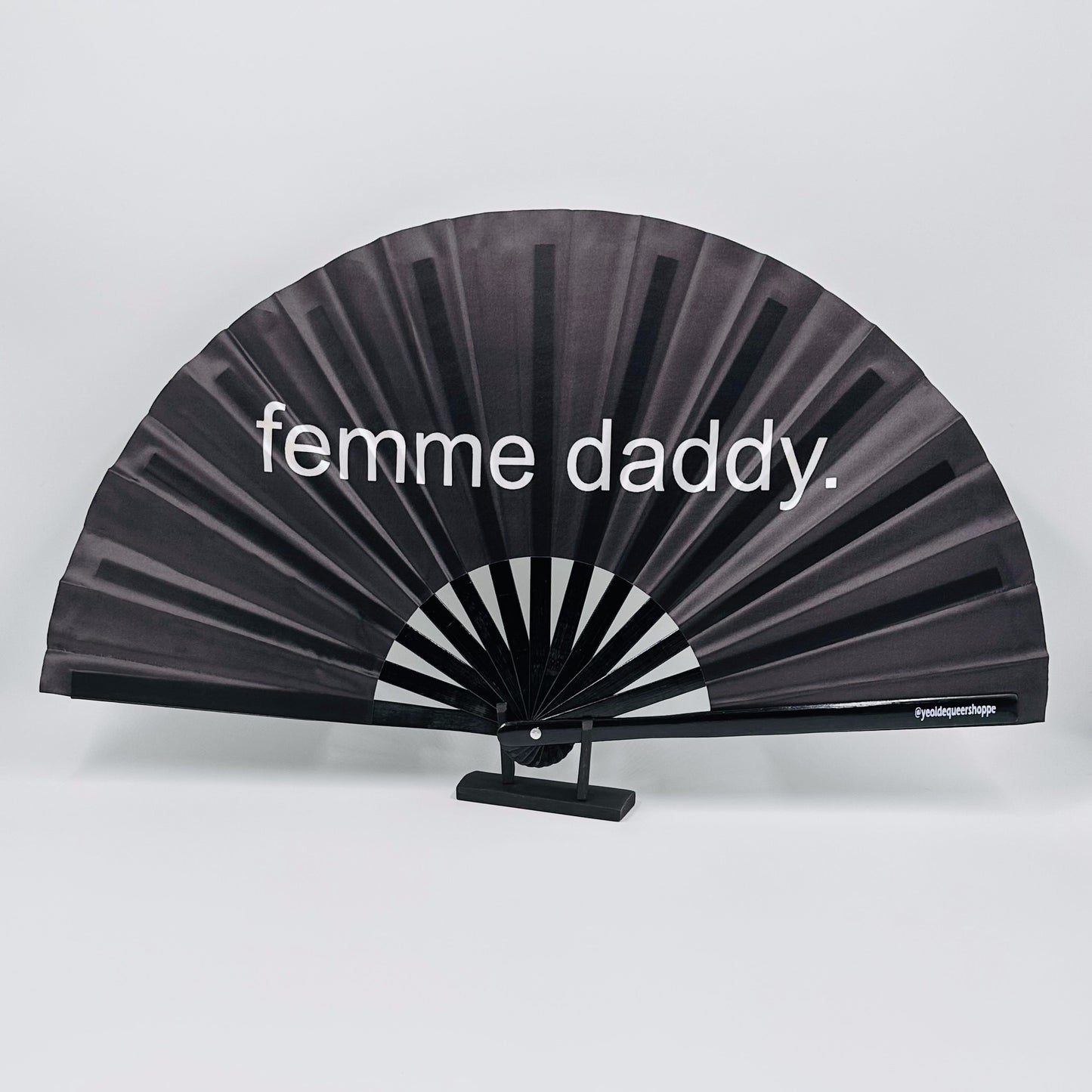 Femme Daddy Bamboo Hand Fan