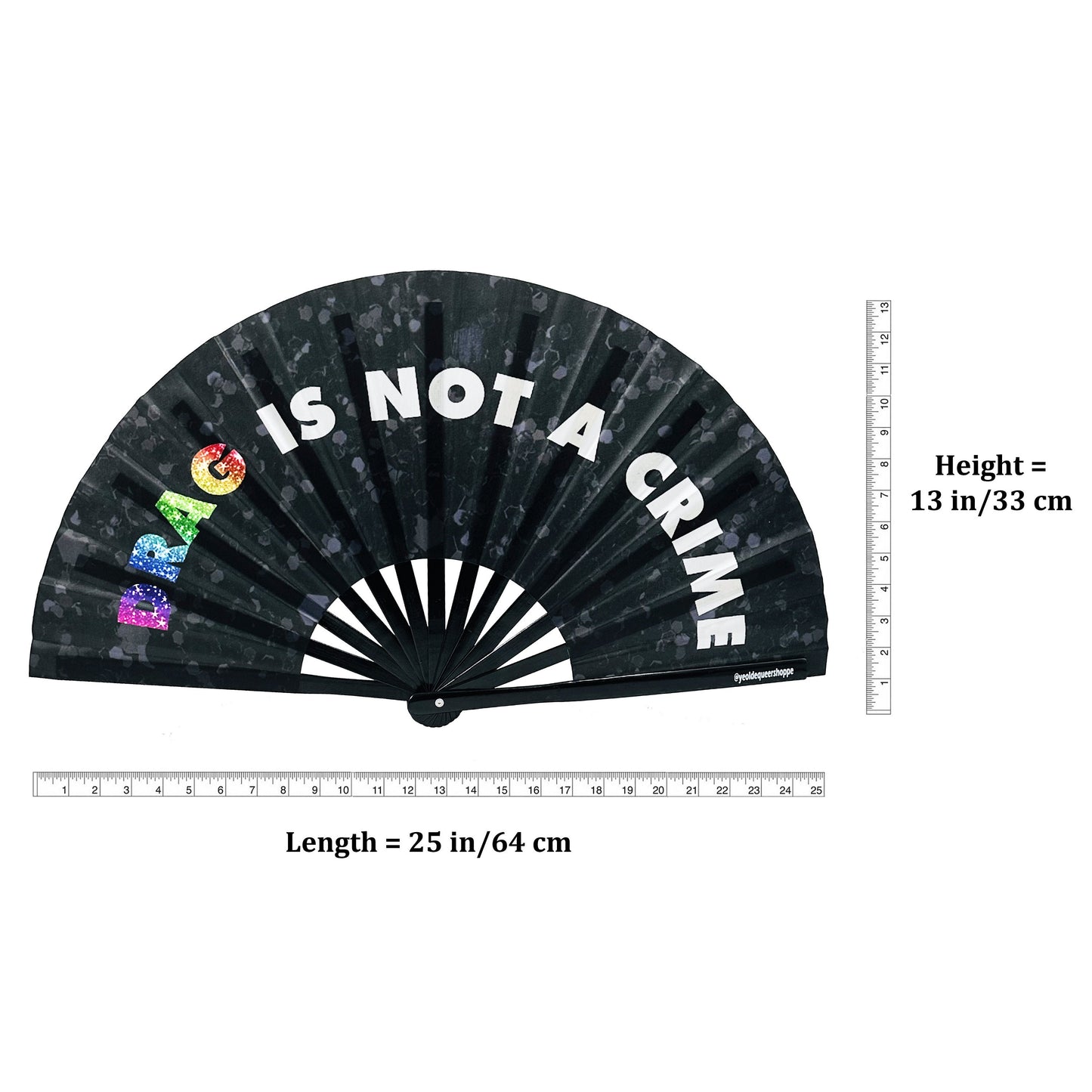 Drag is Not a Crime Bamboo Hand Fan