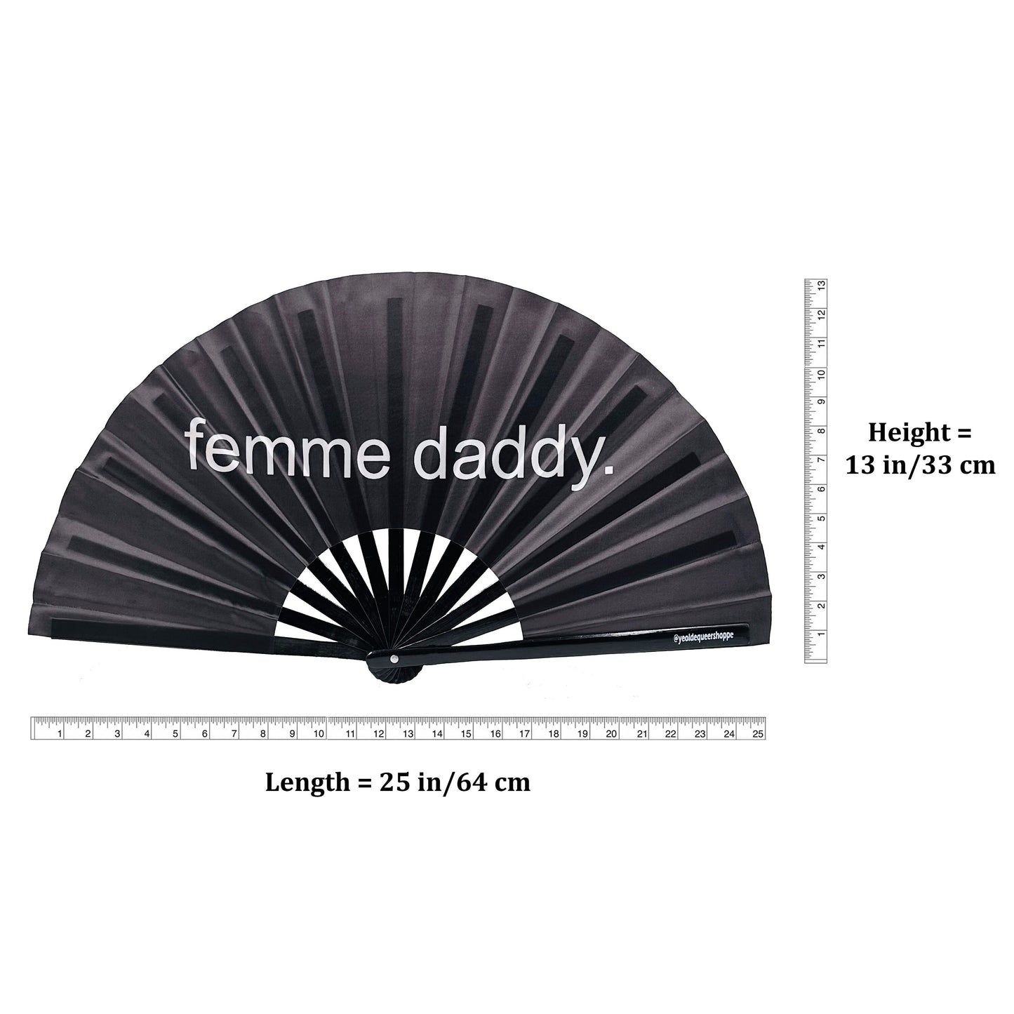 Femme Daddy Bamboo Hand Fan