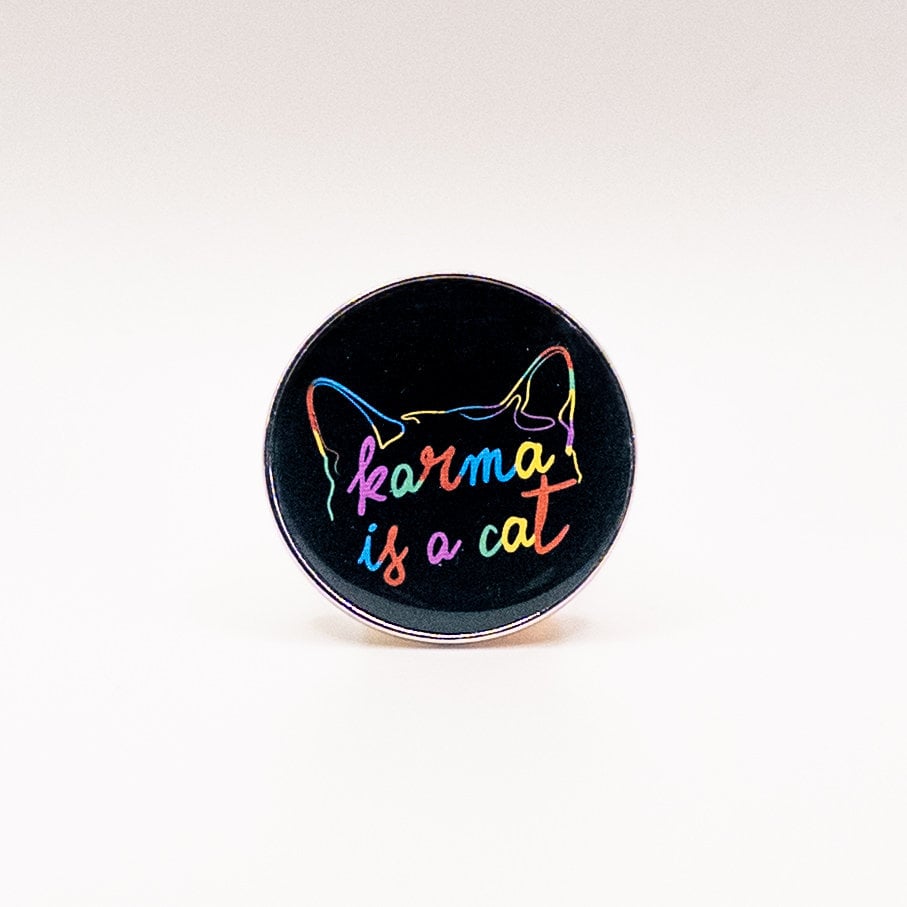 Taylor Swift Karma is a Cat Pin