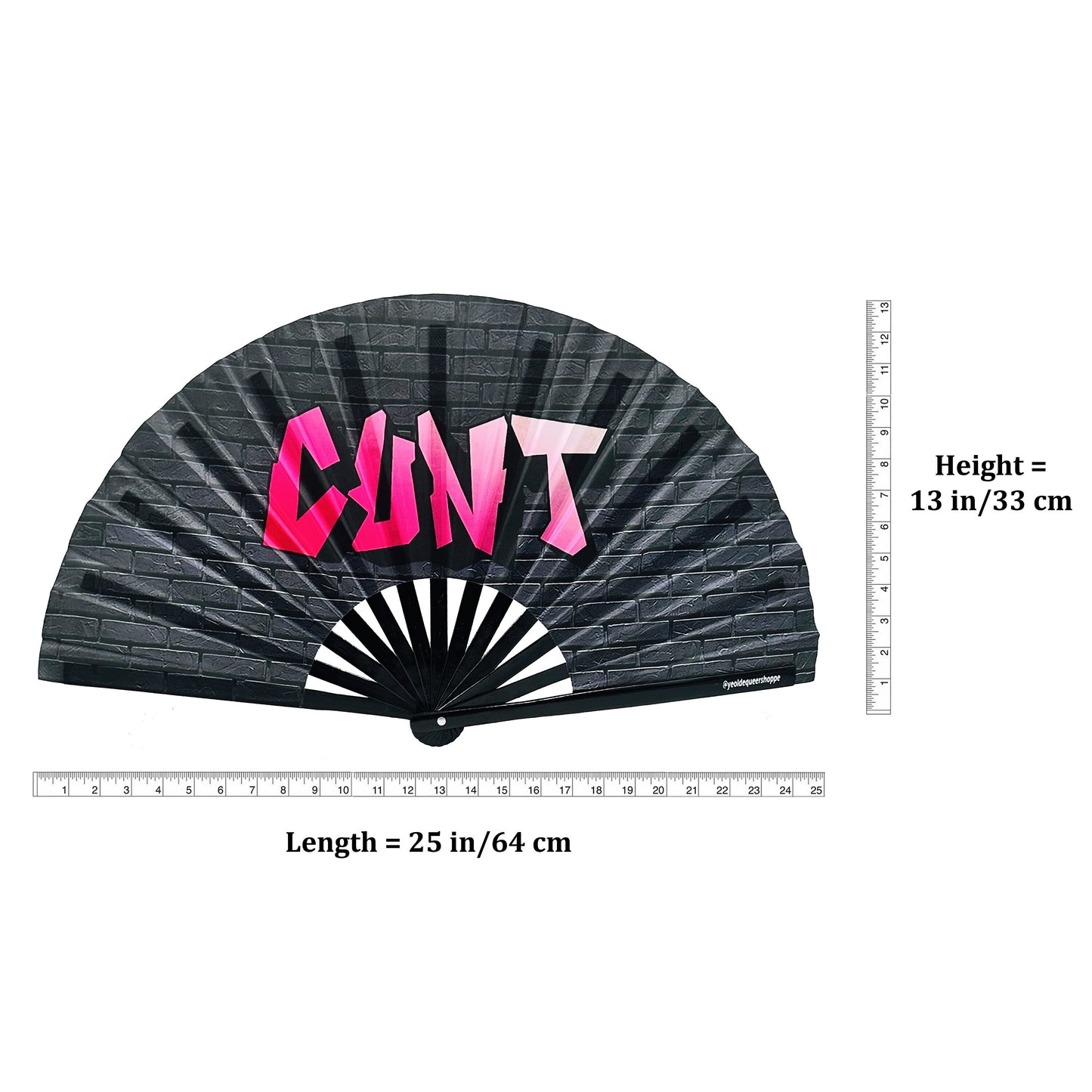 Cunt Bamboo Hand Fan