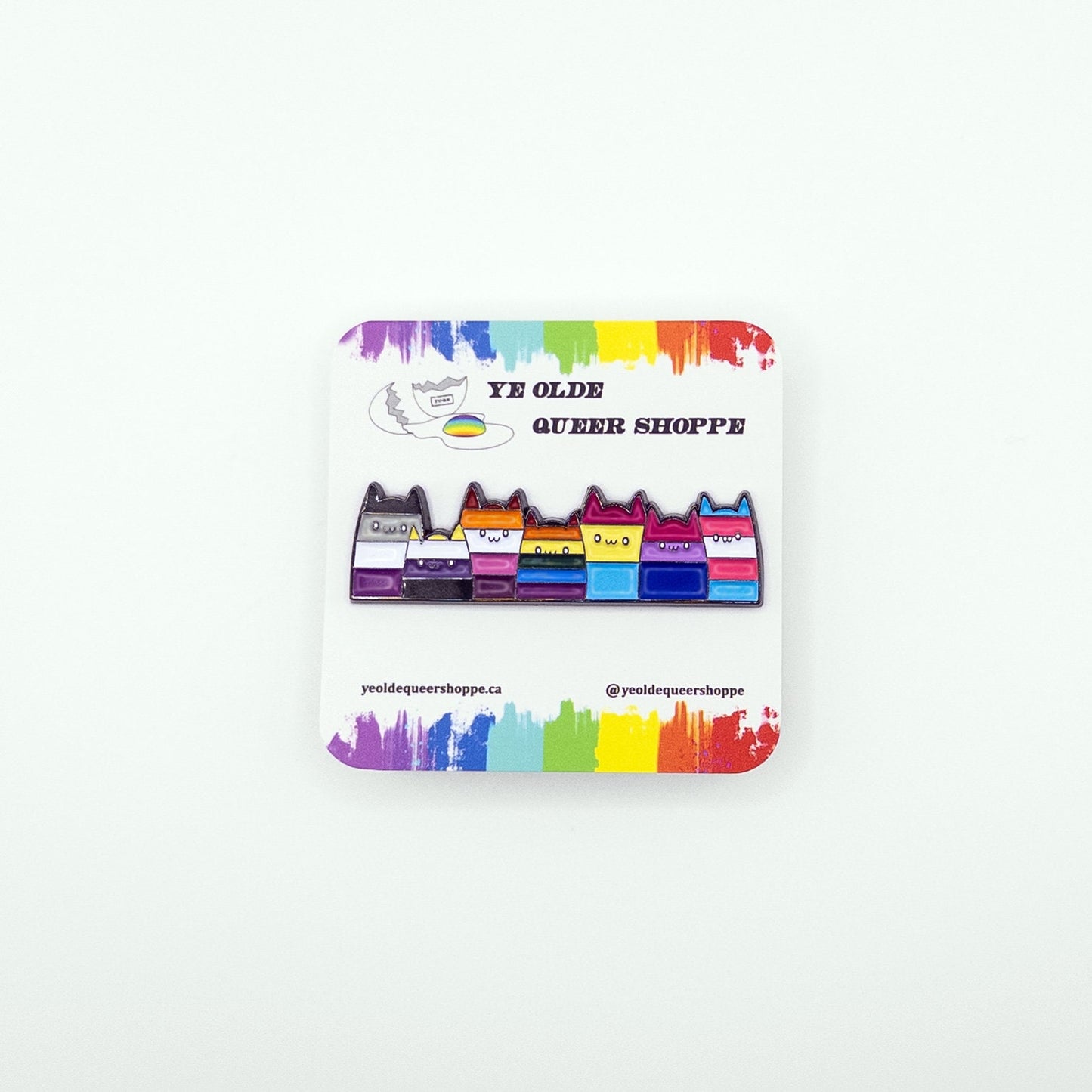 Pride Flag Cats Pin