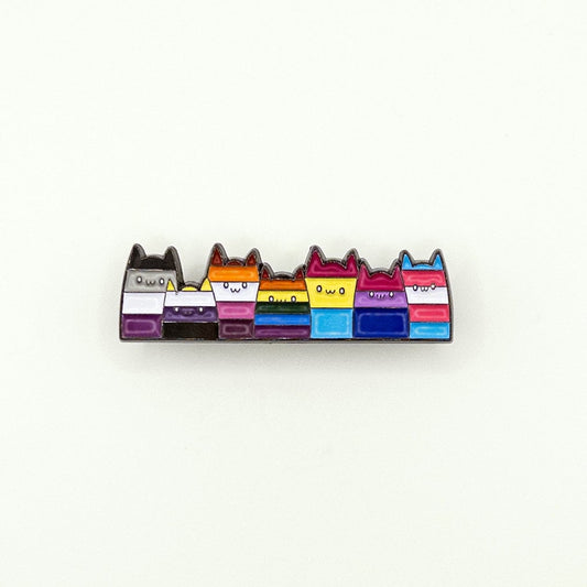 Pride Flag Cats Pin